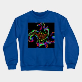 Neon Rainbow - Disco Duck Crewneck Sweatshirt